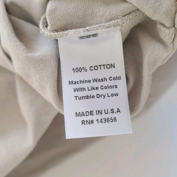 NWT Joah Brown Slouchy Crop Long Sleeve Fog Cotton USA Womens S/M - Picture 7 of 7